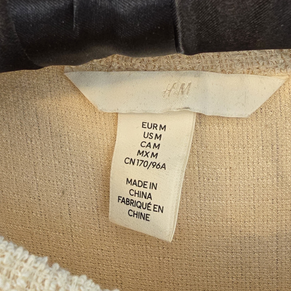 H&M Cream Textured Jacket - Picture 6 of 6